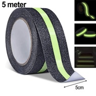 [GIHT]5CM x 5/2M Anti Slip Traction Tape Glow in Dark Green Stripe Friction Abrasive