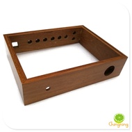 QN4314 Golden Silk Teak Frame Tube Power Amplifier Wooden Case Gallbladder Chassis Built-in Liner Tu