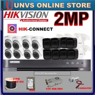 HIKVISION 2MP Full Set 16-CHANNEL HD 1080P CCTV 16CH DVR + Camera + Hard Disk + Power Supply +250M C
