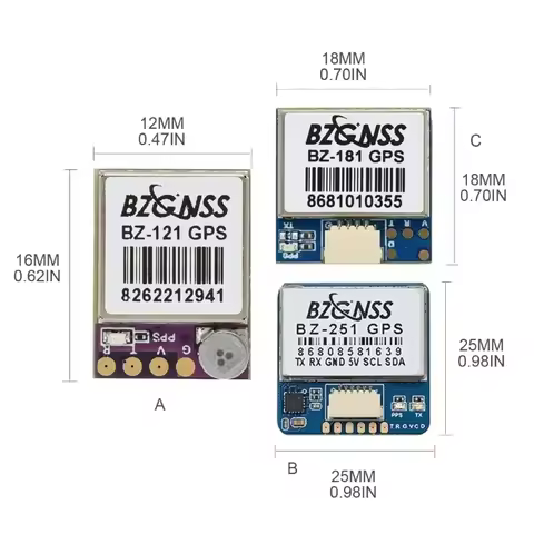 BZGNSS BZ-121 BZ-181 BZ-251 Dual Protocol GPS Positioning Module Suitable FPV out of Control Rescue 