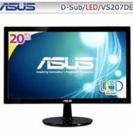 福利品保內華碩 ASUS VS207DE 16:9 20吋 D-Sub/無喇叭 LED液晶螢幕