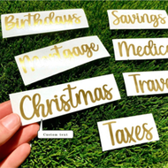 Money Envelope System Stickers Vinyl Decals Money Envelope Stickers Decals For Budget Binder Budget 