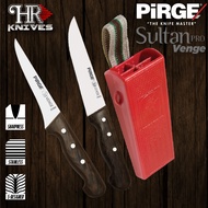 PIRGE VENGE B Set Pisau Lapah dan Scabbard - Pisau Boning 31305 - Pisau Butcher 31252 - Scabbard