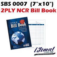 SBS 0007 2ply / SBS 0008 3ply NCR BILL BOOK  7″ X 10″ with numbering 178mm x 254mm 7x10 7 x 10 SBS00