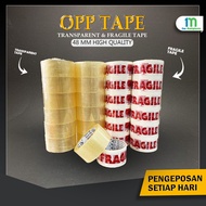 48mm High Quality Fragile Tape Opp Tape 1 Salotape Fragile Ready Stock