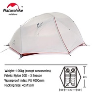 TENDA STAR RIVER NATUREHIKE NH17T012-T TENDA CAMPING 2 ORANG-Bumi Langkah