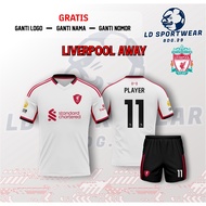 LIVERP00L 2025 AWAY Jersey Full Printing Free Custom Name and Back Number
