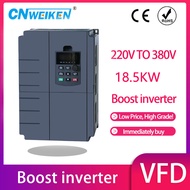 AQLKY อินเวอร์เตอร์15KW/18 5KW/22KW/30KW 220V ถึง380V/415V 3เอาต์พุตเฟสความถี่ AC ไดรฟ์/ตัวแปลงความถ