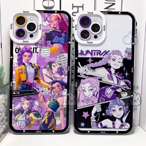 KPop D-Demon H-Hunters Clear Silicone Case for iPhone 16 E 15 14 11 Pro Max 13 12 Mini XS Max XS X 8