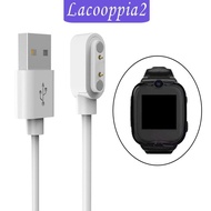 [Lacooppia2] 2-4pack Smart Watch Charging Cable Portable 2 Pin USB for Xgo2 Kids Watch White