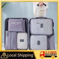 Traveller Travel Pouch Organizer Bag 6pcs Organiser 6 In 1 Bag Storage Travel Luggage Organiser