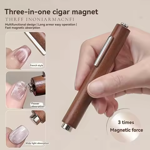 3-in-1 Multifunctional Magnetic Cat's Eye Gel Large Cylinder Super Strong Magnetic For Nail Polish L