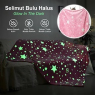 MT-2A PARTYHOUSE Glow-In-The-Dark Fleece Blanket/ Glow-In-The-Dark Blanket Size 150cm X 200Cm