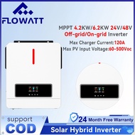 Flowatt Solar Hybrid Inverter 4.2kw/6.2kw On-grid/Off-grid Hybrid Inverter 48Vdc 230VAC Pure Sine Wa