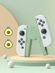 配適switch控制器握把 + 搖杆帽套組,適用於switch Oled控制器握把,1套 Joy-con充電底座,oled底座,充電器和控制器安裝支架