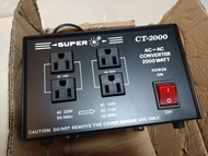 Super CT-2000 2000W 單向變壓器 火牛 220w 轉 110w 120w 連焗爐用具一套