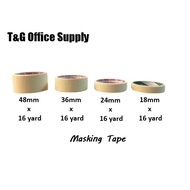 Masking Tape / Pita Masking (18mm / 24mm / 36mm / 48mm)