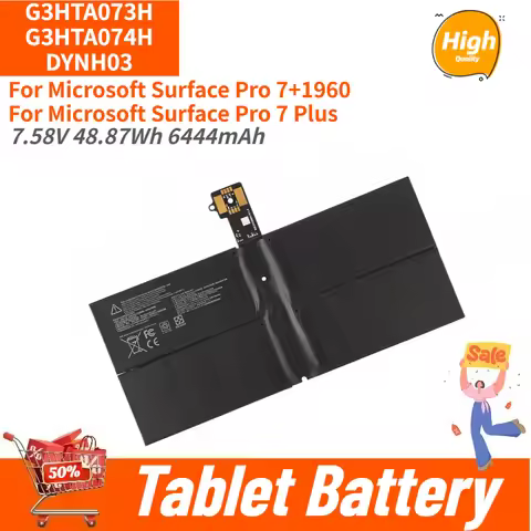 G3HTA073H G3HTA074H DYNH03 High Quality Tablet Battery 7.58V 6444mAh For Microsoft Surface Pro 7+ Pl