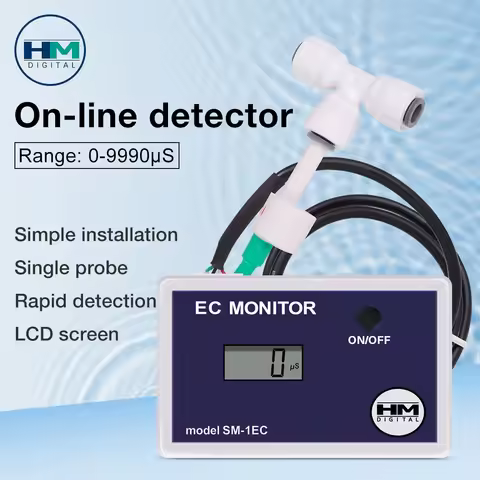 SM-1EC Single Probe EC Meter Online Water Quality Tester Digital Electrical Conductivity Monitor for