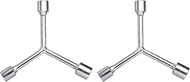 QUARKZMAN Pack of 2 Y-shaped 3-way socket wrenches, 11 mm, 13 mm, 15 mm, Y-type 6-point Allen key, b