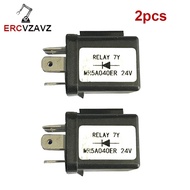 2PCS 5 Plug 24V Excavator Relay Switch 8-94257-497-0 MR5A-252-1 for Kobelco SK200-8 Komatsu WA200-6 