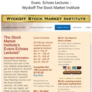 Evans  Echoes Lectures -Wyckoff The Stock Market Institute Evans Echoes Lectures