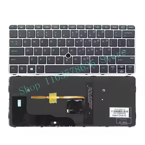 WW. New Keyboard with backlit for HP 820 G3 725 G3 725 G4 820 G4 828 G3 828 G4