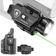 WARRIORLAND Universal Light Laser Combo with P320 Compact M18 Holster, Green Beam & LED Tactical Lig