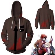 Japan Anime Angels of Death Isaac·Foster Zack Hoodies Coat Sweatshirt Cosplay Costume