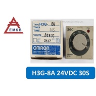 OMRON H3G-8A 24VDC 30S TIMER, SPDT RELAY