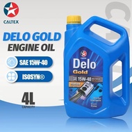 Caltex Delo Gold Engine Oil SAE 15W-40 ISOSYN API CK-4 4L Heavy Duty Diesel Engine Oil