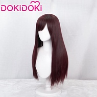 DOKIDOKI Overwatch Cosplay Wig Brown Red Universal DVA Costume Accessory Ready Stock Anime Character