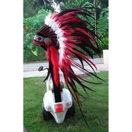 MERAH RED APACHE HAT INDIAN HAT APACHE HAT