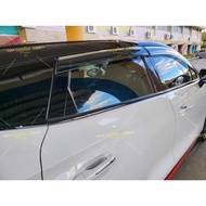 Omoda c5 กันสาด แบบมีคิ้ว รุ่นหนาพิเศษ กันสาด คิ้วกันสาด คิ้วกันฝน กันสาดกระจก คิ้วกันสาดประตู ชุดแต