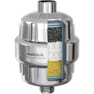 WeAQUA Heavy Duty NO BS Shower Filter – 99% Removal for Hard Water, Chlorine, Fluoride, Heavy Metals