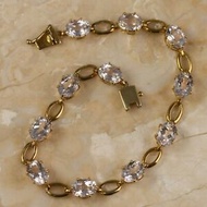 【送料無料】ネックレス　14kイェローゴールドfn 925500ctピンクモルガナイトwomensリンク500ct pink oval morganite womens link bracelets 