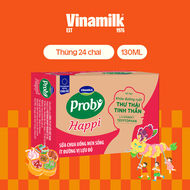 Thùng Sữa chua uống Probi Vị Lựu Đỏ Ít Đường chai x 130ml - 24 chai/Thùng Yogurt