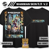 Kaos MLBB KARRIE HAWKWATCH Lengan Pendek Hitam Combed 24s Skin EPIC MM Mobile Legends ML Distro