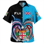 Hawaiian Summer 3D BULA FIJI Flag Emblem Printing Shirts Philippines Fiji Coat Of Arm Graphic Short 