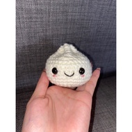 Bao bun crochet keychain