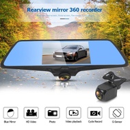 Dvr Camera Rearview Mirror Car Cctv 9.35 Inch Dual Camera