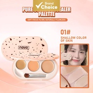 NOVO Tri-Tone Concealer - Lightweight Long-Lasting Student Beginner Affordable, Choice Official Affo