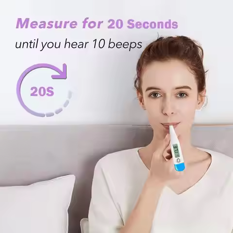 Portable Electronic Thermometer - Precise Home Thermometer for Fever Monitoring Alert & Health Care