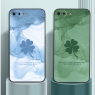 Iphone 7 PLUS- IPHONE 7S PLUS- IPHONE 8 PLUS Case With 4-Leaf Grass, Good Luck Leaves, cute And Cheap
