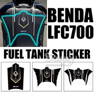 Motorcycle Fuel Tank Protective Sticker Waterproof Anti-scratch Sticker Accessories For Benda LFC700