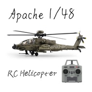 RC ERA C170 AH-64D Apache 1/48 Scale 6CH Flybarless RC Helicopter – 2.4GHz Military RTF Helicopter w