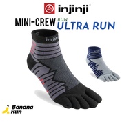 Injinji Ultra Run Mini-Crew Separate Toe Socks Long Ankle Covering The