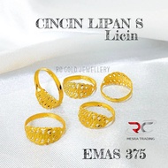 CINCIN LIPAN S STAMPING EMAS TULEN 375 CN KAIT STAMPING EMAS 375 CN LIPAN KAIT EMAS 375 SIMPLE FASHI