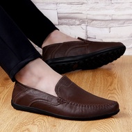 Large Size 37~48 Men's Loafers Male Casual Genuine Leather Shoes Doug Boat Leather Driving Shoes Slip On Men Loafers
