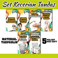 SET KECERIAAN TANDAS SEKOLAH SAIZ 12x24 INCI